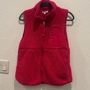 Maurices Vibrant Red Kids Fleece Vest